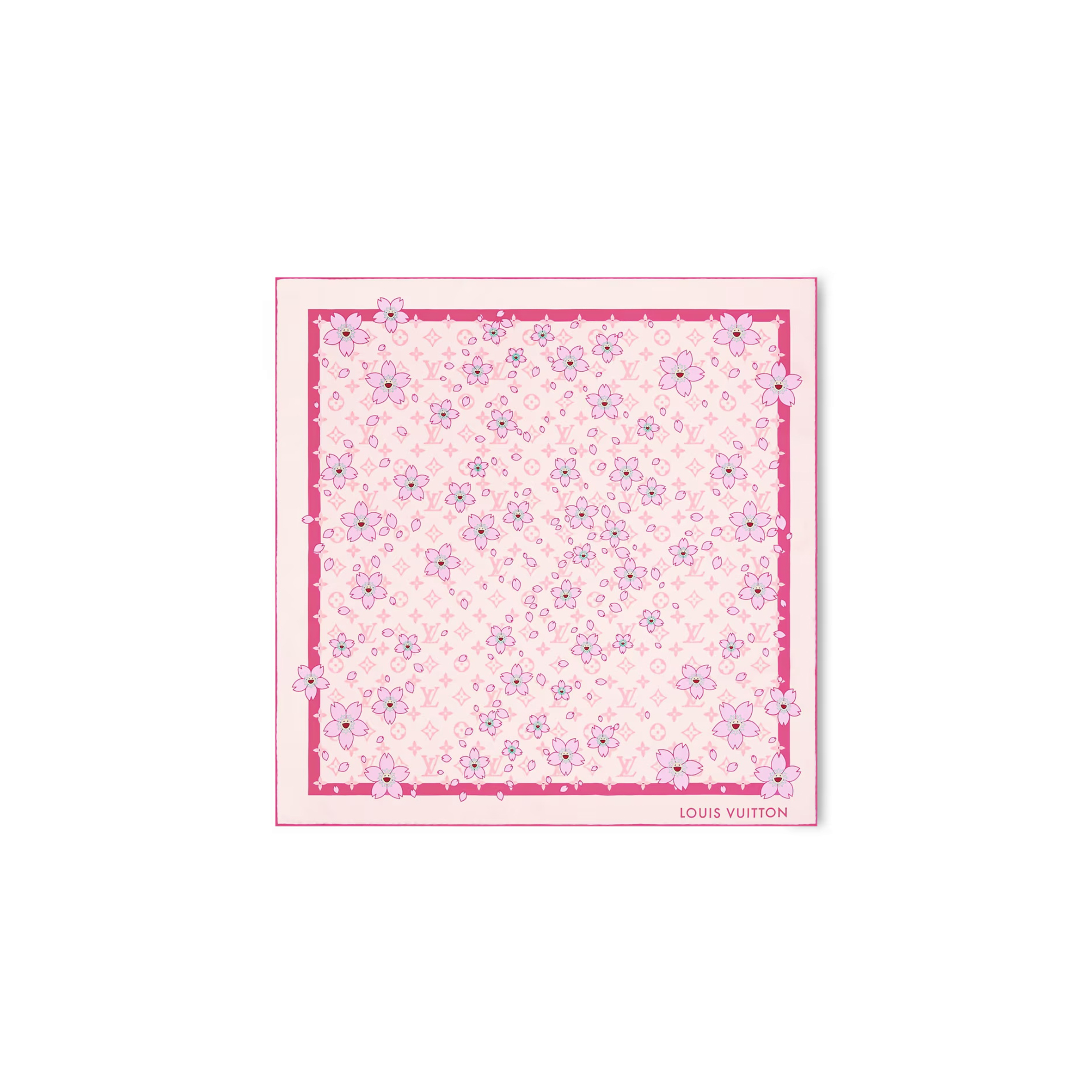 l0*is V*t0n murakami lv x tm monogram cherry blossom square 70 m94964 (67*67cm)